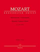 Mozart: Masonic Funeral Music K. 477 (479a) (Partituur)