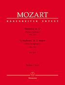 Mozart: Symphony no. 31 in D major K. 297 (300a) Paris Symphony (Partituur)