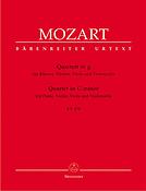 Mozart: Quartett in g für Klavier, Violine, Viola und Violoncello