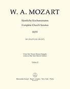 Mozart: Sämtliche Kirchensonaten Heft 3/4