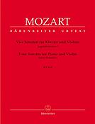 Mozart: Four Sonatas for Piano (Harpsichord) and Violin