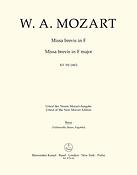 Mozart: Missa brevis in F major KV 192 (Cello)