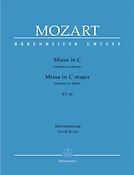 Mozart: Missa C Major Dominicus Messe KV 66 (Score)