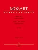 Mozart: Missa Organ Solo Mass C major KV 259 (Partituur)