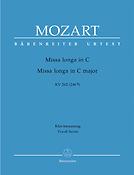 Mozart: Missa longa C major K. 262 (246a) (Vocal Score)