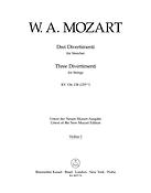 Mozart: Drei Divertimenti fur Streichorchester K 136-138 (125a-c) (Viool 1)