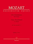 Mozart: Drei Divertimenti fur Streichorchester K 136-138 (125a-c) (Partituur)