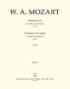 Mozart: Violinkonzert in G-Dur KV 216 (Viool 1)