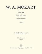 Mozart: Missa C major K 337 Missa Solemnis (Cello)