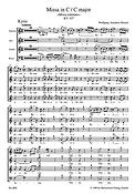 Mozart: Missa C major K 337 Missa Solemnis (Koorpartituur)