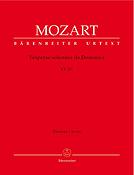 Mozart: Vesperae solennes de Dominica K. 321