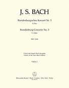 Bach: Brandenburg Concerto no. 3 G major BWV 1048 (Viool 1)