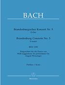 Bach: Brandenburg Concerto No. 5 BWV 1050 (Paritituur)