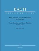 Bach: Drei Sonaten und drei Partiten fur Violine SoloBWV 1001-1006