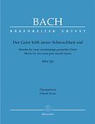 Bach: Der Geist hilft unser Schwachheit auf BWV 226 (Koorpartituur)