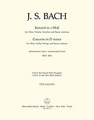 Bach: Konzert for Oboe, Violine, Streicher und Basso continuo - Concerto for Oboe, Violin, Strings and Basso continuo