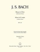 Bach: Mass in F major BWV 233 Lutheran Mass 1 (Cello)