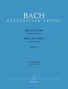 Bach: Mass in F major BWV 233 Lutheran Mass 1 (Vocal Score)