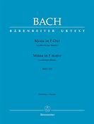 Bach: Mass in F major BWV 233 Lutheran Mass 1 (Partituur)