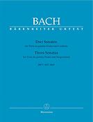 Bach: 3 Sonatas for Viola da gamba (Altviool) and Harpsichord (Piano) 