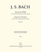 Bach: Double Concerto for two Violins, Strings and Basso continuo D minor BWV 1043