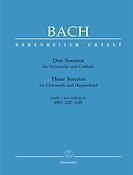 Bach: Three Sonatas for Violoncello and Harpsichord BWV 1027-1029