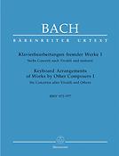 Bach: Keyboard Arrangements of Works by Other Composers I BWV 972-977