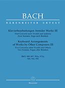 Bach: Keyboard Arrangements of Works by Other Composers III