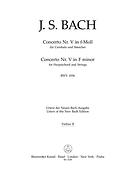 Bach: Concerto fuer Harpsichord and Strings no. 5 F minor BWV 1056