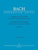 Bach: Concerto für Cembalo, zwei Blockflöten und Streicher Nr. 6 F-Dur BWV 1057