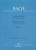 Bach: Concerto für Cembalo und Streicher g-Moll BWV 1058