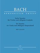 Bach: Sechs Violinsonaten - Zes Sonates Viool Piano BWV 1014 - 1019