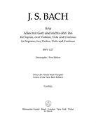 Bach: Alles mit Gott und nichts ohn' ihn BWV 1127