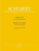 Franz Schubert: Sonata in A major Op.posth.162 (D.574) for Violin and Piano