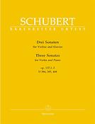 Franz Schubert: Drei Sonaten fuer Violine und Klavier