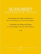 Schubert: Variationen Fur Flöte und Klavier über 
