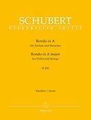 Schubert: Rondo für Violine und Streicher A-Dur D 438 (Partituur)