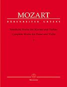 Mozart: Complete Works for Piano and Violin Vol. 1