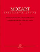 Mozart: Complete Works for Piano and Violin Vol. 2