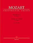 Mozart: Fantasy in D minor for Piano D minor KV 397 (385g)