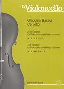 Zwei Sonaten Nr. 5 und 9 aus op.2 fuer Violoncello und Basso continuo oder 2 Violoncelli