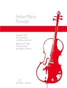 Picinetti: Sonate C-dur for Violoncello und Basso continuo