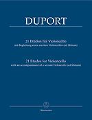 Duport: 21 Etudes for Violoncello