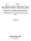 Bialas: 5. Streichquartett in einem Satz und fünf Abschnitten (1991)