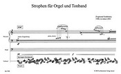 Szathmary: Strophen fuer Orgel und Tonband (1988/2001)