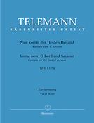 Telemann: Nun komm der Heiden Heiland (Vocal Score)