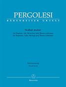 Pergolesi: Stabat mater (Vocal Score)