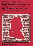 Wolfgang Amadeus Mozart: Two Sonatas   KV 46d,e