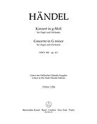 Handel: Concerto for Organ and Orchestra in G Minor op. 4/1 HWV 289