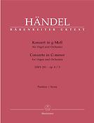 Handel: Concerto for Organ and Orchestra in G Minor op. 4/3 HWV 291